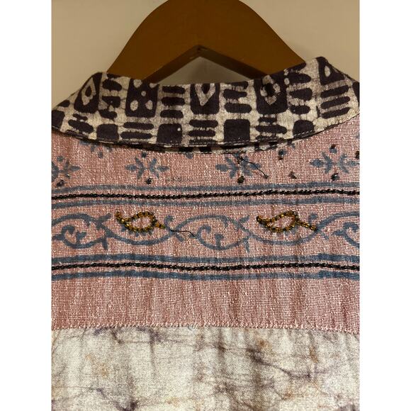 Chico’s Vintage Silk Linen Rayon Sleeveless Blouse - Picture 5 of 10